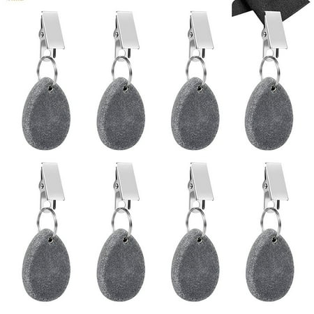 Gerich 8 Pcs Stone Tablecloth Weights Metal Clips Pendant Hangers Table Decoration
Gerich 8 Pcs Stone Tablecloth Weights Metal Clips Pendant Hangers Table Decoration
