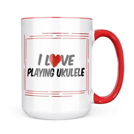 Neonblond I Love Playing Ukulele Mug gift for Coffee Tea lovers
