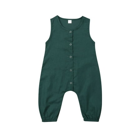 GuliriFei Newborn Baby Boy Girl Sleeveless Jumpsuit Button Long Pants Romper Clothes Outfit
GuliriFei Newborn Baby Boy Girl Sleeveless Jumpsuit Button Long Pants Romper Clothes Outfit