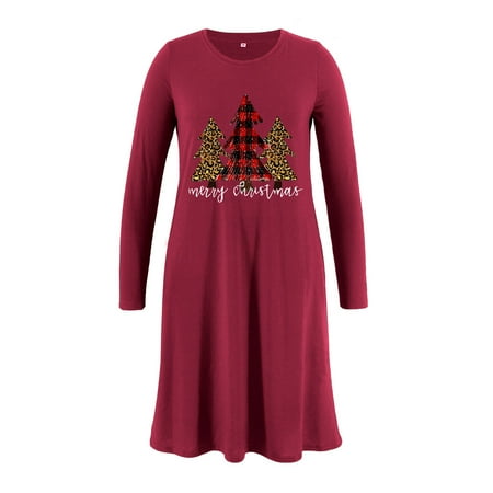 Christmas Women Maternity Dress Shirts Long Sleeve Loose Swing Pregnancy Dresses Crewneck Midi Pregnant Dress Cute Print Dress with Pockets
Christmas Women Maternity Dress Shirts Long Sleeve Loose Swing Pregnancy Dresses Crewneck Midi Pregnant Dress Cute Print Dress with Pockets