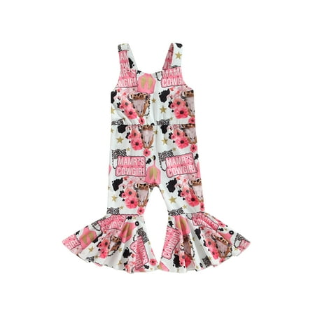 Kids Toddler Baby Girls Summer Sling Jumpsuit Sleeveless Floral Cattle Head Print Suspender Pants Pink 18-24 Months
Kids Toddler Baby Girls Summer Sling Jumpsuit Sleeveless Floral Cattle Head Print Suspender Pants Pink 18-24 Months