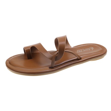 sandals for Women Fashion Spring And Summer Women Sandals Flat Toe Solid Color Casual Breathable Light And Comfortable PU Dress Sandals for Women Brown
sandals for Women Fashion Spring And Summer Women Sandals Flat Toe Solid Color Casual Breathable Light And Comfortable PU Dress Sandals for Women Brown