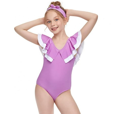 Girls Ruffled Swimsuits Breathable One Piece Bathing Suits for Kids Beach Swimwear Cross-back Princess Beachwear 2-12 Years
Girls Ruffled Swimsuits Breathable One Piece Bathing Suits for Kids Beach Swimwear Cross-back Princess Beachwear 2-12 Years