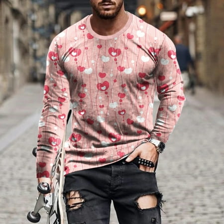 Haykey Mens Sweaters And Pullovers Shirts For Women Men Casual Round Neck Long Sleeve Pullover Valentine S Day 3D Printed T-Shirt Blouse Corset Pink
Haykey Mens Sweaters And Pullovers Shirts For Women Men Casual Round Neck Long Sleeve Pullover Valentine S Day 3D Printed T-Shirt Blouse Corset Pink