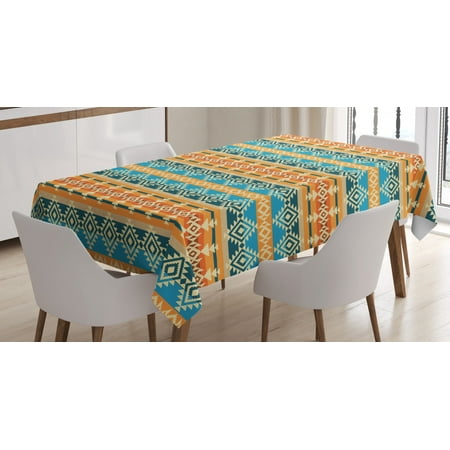 Southwestern Tablecloth Striped Backdrop with Geometric Tribal Motifs Native Mexican Cultural Heritage Rectangular Table Cover for Dining Room Kitchen 52 X 70 Inches Multicolor by Ambesonne
Southwestern Tablecloth Striped Backdrop with Geometric Tribal Motifs Native Mexican Cultural Heritage Rectangular Table Cover for Dining Room Kitchen 52 X 70 Inches Multicolor by Ambesonne