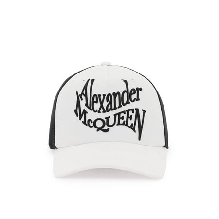 Alexander Mcqueen Cappello Baseball Con Logo Ricamato Men