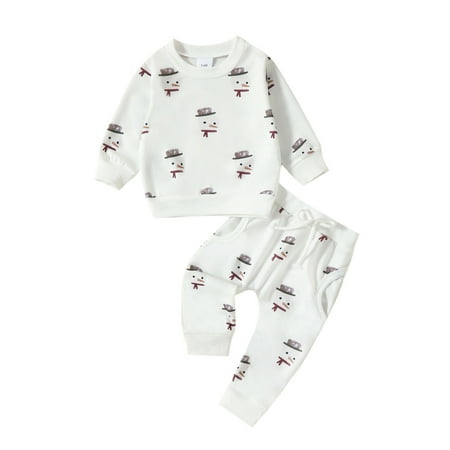 Toddler Girls Outfit Sets Long Sleeve Christmas Cartoon Snowman Print T Shirt Pullover Tops Pants Outfits Fall Leisure Fashion Outfit 3M-3Y
Toddler Girls Outfit Sets Long Sleeve Christmas Cartoon Snowman Print T Shirt Pullover Tops Pants Outfits Fall Leisure Fashion Outfit 3M-3Y