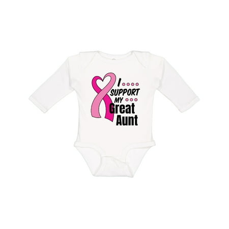 Inktastic Breast Cancer Awareness I Support My Great Aunt Pink Ribbon Gift Baby Boy or Baby Girl Long Sleeve Bodysuit
Inktastic Breast Cancer Awareness I Support My Great Aunt Pink Ribbon Gift Baby Boy or Baby Girl Long Sleeve Bodysuit