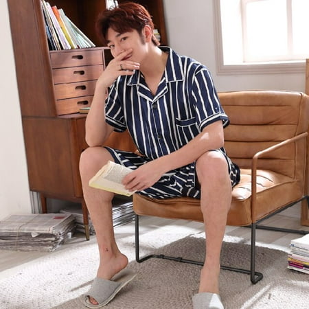 DanceeMangoo Silk Men Sleepwear Set Short Sleeve Spring Summer Satin Pajamas Set Short Pant Comfortable Male Pyjama Set Loose Leisure Outwear
DanceeMangoo Silk Men Sleepwear Set Short Sleeve Spring Summer Satin Pajamas Set Short Pant Comfortable Male Pyjama Set Loose Leisure Outwear