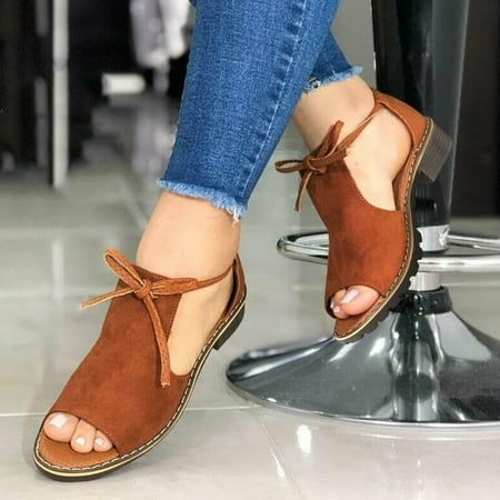 Sandals Women Women Ladies Squared Heel Solid Bowkont Sandals Casual Lace Up Peep Toe Shoes Womens Sandals Flock Khaki 39
Sandals Women Women Ladies Squared Heel Solid Bowkont Sandals Casual Lace Up Peep Toe Shoes Womens Sandals Flock Khaki 39
