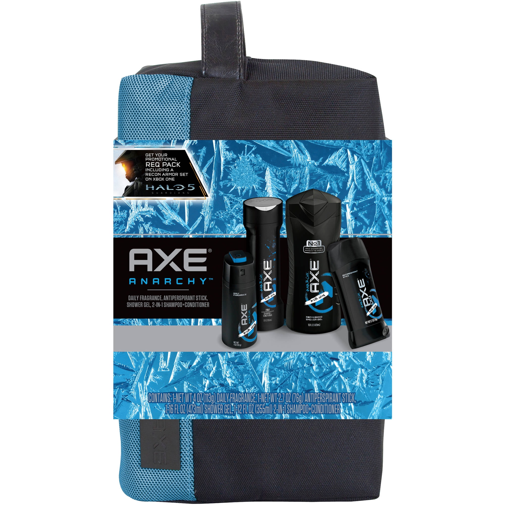 Axe body set Explore Axe's wide range of products. Deodorants, antiperspirants, shower gels, men's hair products. We have everything you need for grooming.