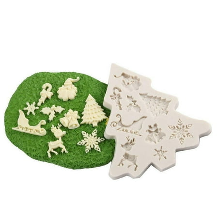 Silicone Fondant Mold Christmas Tree Cake Chocolate g Baking Decoratin (grey+ green) (1pcs)
Silicone Fondant Mold Christmas Tree Cake Chocolate g Baking Decoratin (grey+ green) (1pcs)