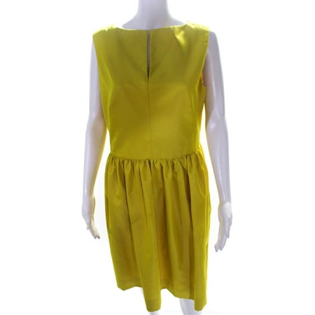 Pre-owned|Lela Rose Womens Silk V Neck Back Zip Short Knee Length Tea Dress Yellow Size 10
Pre-owned|Lela Rose Womens Silk V Neck Back Zip Short Knee Length Tea Dress Yellow Size 10