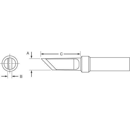 Weller ETKN .180 x .064 x .625 ET Series Knife Tip for PES51 Soldering Pencil
Weller ETKN .180 x .064 x .625 ET Series Knife Tip for PES51 Soldering Pencil