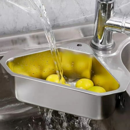 1pc Stainless Steel Sink Drain Basket - Durable & Rust-Resistant Triangular Filter - Space-Saving Vegetable Fruit & Kitchen Colander Rack - Essential for Apartments Dorms & Smart Kitche
1pc Stainless Steel Sink Drain Basket - Durable & Rust-Resistant Triangular Filter - Space-Saving Vegetable Fruit & Kitchen Colander Rack - Essential for Apartments Dorms & Smart Kitche