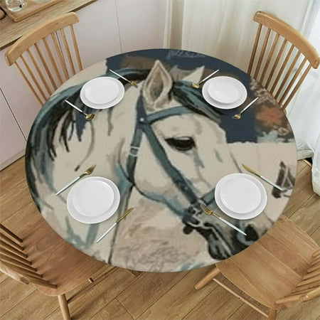 Patifu Horse Folk Art Patchwork Round Tablecloth 100% Polyester with Elastic Edge Waterproof Stain-Resistant for Indoor Outdoor Restaurants Weddings Parties 42 -46
Patifu Horse Folk Art Patchwork Round Tablecloth 100% Polyester with Elastic Edge Waterproof Stain-Resistant for Indoor Outdoor Restaurants Weddings Parties 42 -46