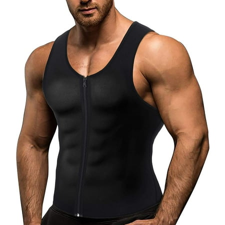 Nebility Mens Sauna Waist Trainer Corset Vest with Zipper for Weight Loss Hot Sweat Neoprene Body Shaper Gym Workout Tank Top(Black 4X-Large)
Nebility Mens Sauna Waist Trainer Corset Vest with Zipper for Weight Loss Hot Sweat Neoprene Body Shaper Gym Workout Tank Top(Black 4X-Large)