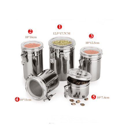 Livesture Coffee sealed cans stainless steel storage tanks 10x16cm