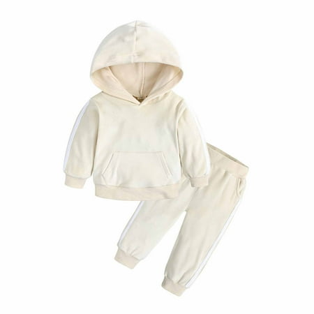 Deals!Loyerfyivos Boys Girls 2Pcs Velvet Hooded Tracksuit Toddler Kids Fleece Hoody Top + Sweatpants Sweatsuit Outfits Set
Deals!Loyerfyivos Boys Girls 2Pcs Velvet Hooded Tracksuit Toddler Kids Fleece Hoody Top + Sweatpants Sweatsuit Outfits Set