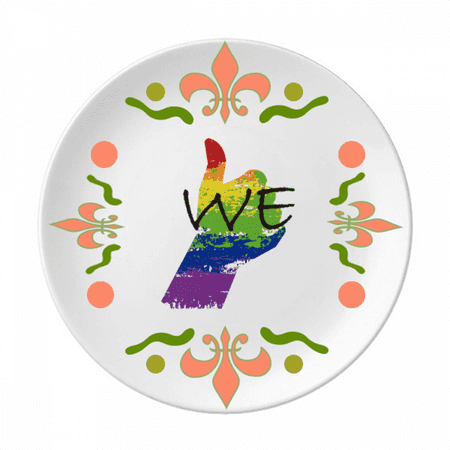 LGBT Rainbow Flag We Art Deco Fashion Flower Ceramics Plate Tableware Dinner Dish
LGBT Rainbow Flag We Art Deco Fashion Flower Ceramics Plate Tableware Dinner Dish