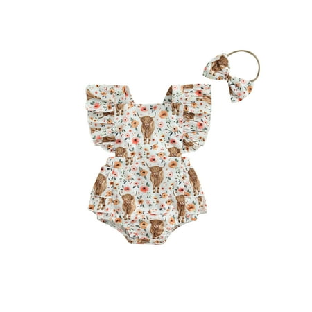 Bagilaanoe Newborn Baby Girl Rompers Print Fly Sleeve Bodysuit + Headwear 6M 12M 18M 24M Infant Summer One Piece Jumpsuit
Bagilaanoe Newborn Baby Girl Rompers Print Fly Sleeve Bodysuit + Headwear 6M 12M 18M 24M Infant Summer One Piece Jumpsuit