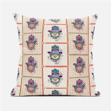 Amrita Sen Designs CAPL826FSDS-ZP-20x20 20 x 20 in. Hamsa Hand Paisley Duo Suede Zippered Pillow with Insert - Off White & Red
Amrita Sen Designs CAPL826FSDS-ZP-20x20 20 x 20 in. Hamsa Hand Paisley Duo Suede Zippered Pillow with Insert - Off White & Red