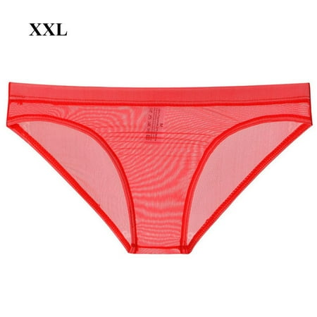 Male Ultra-thin Mesh Breathable Underclothes Underpants Briefs Full Transparent RED XXL
Male Ultra-thin Mesh Breathable Underclothes Underpants Briefs Full Transparent RED XXL