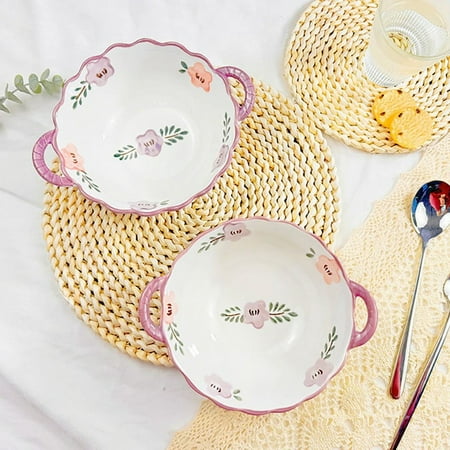 SHZHLAIFZB Elegant and Versatile Dual-Use Set of Flower Soup and Rice Bowls for Two - Includes 2 Pieces of Exquisite Dinnerware
SHZHLAIFZB Elegant and Versatile Dual-Use Set of Flower Soup and Rice Bowls for Two - Includes 2 Pieces of Exquisite Dinnerware