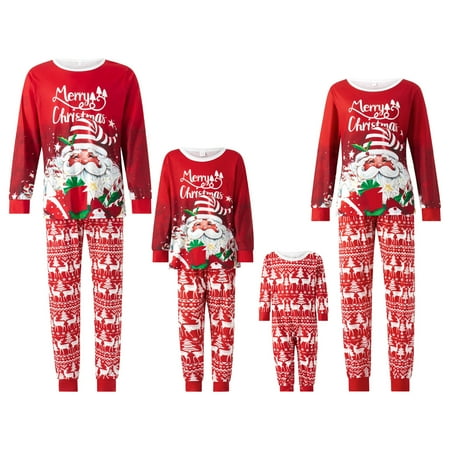 Family Matching Pajamas Sleepwear Christmas Santa Print Long Sleeve Tops and Stretch Casual Pants
Family Matching Pajamas Sleepwear Christmas Santa Print Long Sleeve Tops and Stretch Casual Pants