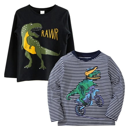 PHYNIER Toddler Boys Long Sleeve T-Shirt Cotton Casual Winter Crewneck Basic Active Tops Tee Tunic Shirts 2 Packs Sets 4T
PHYNIER Toddler Boys Long Sleeve T-Shirt Cotton Casual Winter Crewneck Basic Active Tops Tee Tunic Shirts 2 Packs Sets 4T