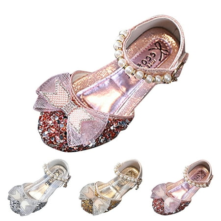 

eczipvz Girls Dress Shoes Girls Shoes Flash Diamond Soft Sole Non Slip Sandals Jelly Dance Shoes Princess Shoes