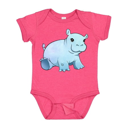 Inktastic Cute Baby Hippo Gift Baby Boy or Baby Girl Bodysuit