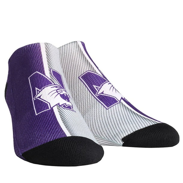 Northwestern Wildcats Rock Em Socks Youth Campus Stripe Ankle Socks