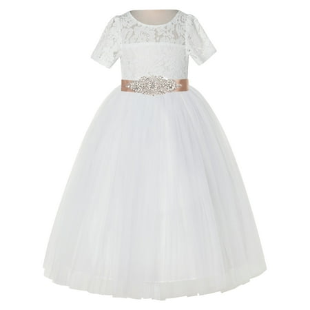 Ekidsbridal Ivory Floral Lace Tulle Flower Girl Dress Junior Prom Ballroom Dance Recital Gown for Toddlers LG2R3 12
Ekidsbridal Ivory Floral Lace Tulle Flower Girl Dress Junior Prom Ballroom Dance Recital Gown for Toddlers LG2R3 12