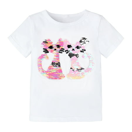 Leesechin Toddler Tops Long Sleeve Clearance Baby Girls Fashion Cotton Funny Discoloration Flip Cat Sequins Pattern Top T-shirt
Leesechin Toddler Tops Long Sleeve Clearance Baby Girls Fashion Cotton Funny Discoloration Flip Cat Sequins Pattern Top T-shirt