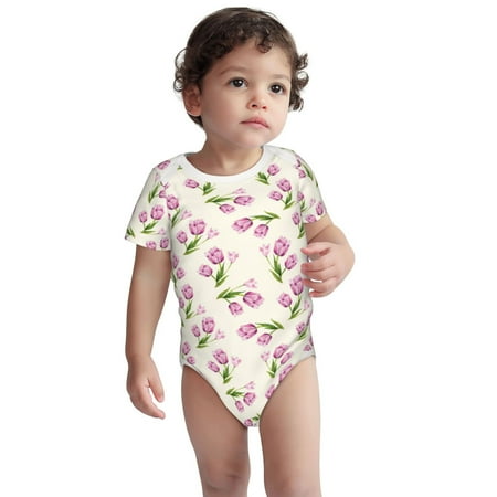 Fotbe Tulips Flowers Pattern Unisex-baby Short-sleeve Bodysuit Short Sleeve Bodysuits One-piece 100% Organic Cotton for Infant Baby Boys Unisex-12 Months
Fotbe Tulips Flowers Pattern Unisex-baby Short-sleeve Bodysuit Short Sleeve Bodysuits One-piece 100% Organic Cotton for Infant Baby Boys Unisex-12 Months