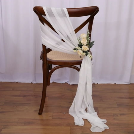 QHNGJZ Elegant 12PCS Long Chiffon Chair Sashes for Wedding Decorations - 16x275cm - Perfect Addition to Party Banquet Baby Shower or Event
QHNGJZ Elegant 12PCS Long Chiffon Chair Sashes for Wedding Decorations - 16x275cm - Perfect Addition to Party Banquet Baby Shower or Event