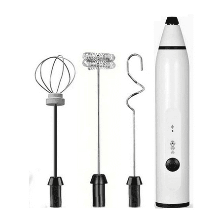 Milk Frother Immersion Blender Cordlesss Foam Maker USB Rechargeable Small Mixer Handheld White + Hook
Milk Frother Immersion Blender Cordlesss Foam Maker USB Rechargeable Small Mixer Handheld White + Hook