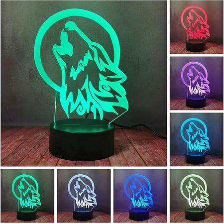 Shxx 3d Lamp Led Wolf Head Night Light Portable Home Bedside Touch Remote Desk Lamp Wolf Animal Gifts Kid 16 Color Changing Flash Optical Table Lamp
Shxx 3d Lamp Led Wolf Head Night Light Portable Home Bedside Touch Remote Desk Lamp Wolf Animal Gifts Kid 16 Color Changing Flash Optical Table Lamp