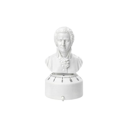 Kikkerland Mozart Bust Kitchen Timer - Plays Rondo Alla Turca at Timer