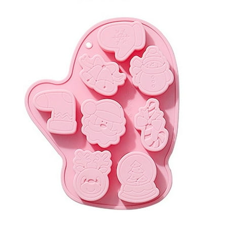 8 Cavities Christmas Snowman Silicone Mold Gloves Shape Chocolate Cake Mold Christmas Theme Holiday Decoration Baking Tools PINK
8 Cavities Christmas Snowman Silicone Mold Gloves Shape Chocolate Cake Mold Christmas Theme Holiday Decoration Baking Tools PINK