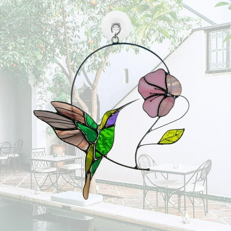 Garden Patio Window Decor Bird Pendant Outdoor Indoor Sun Catcher Hummingbird Glass Hanging Ornament Window 
Garden Patio Window Decor Bird Pendant Outdoor Indoor Sun Catcher Hummingbird Glass Hanging Ornament Window