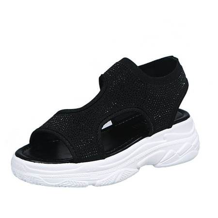 Ladies Shoes Sports Fly Woven Sandals Fashion Hollow Thick Sole Casual Beach Shoes Strap Sandals for Women Platform Pearl Sandals for Women
Ladies Shoes Sports Fly Woven Sandals Fashion Hollow Thick Sole Casual Beach Shoes Strap Sandals for Women Platform Pearl Sandals for Women