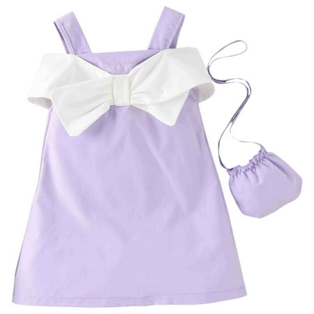 Summer Girls Dress Dress Children S Suspender Bowknot Princess Dress + Bag Two Piece Set Kids Party Dresses
Summer Girls Dress Dress Children S Suspender Bowknot Princess Dress + Bag Two Piece Set Kids Party Dresses