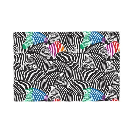 Placemats Set of 6 Black colorful zebra trendy Place mats for Dining Table Indoor/Outdoor Cute Heat Resistant Washable Table Mats(18 x 12 )
Placemats Set of 6 Black colorful zebra trendy Place mats for Dining Table Indoor/Outdoor Cute Heat Resistant Washable Table Mats(18 x 12 )