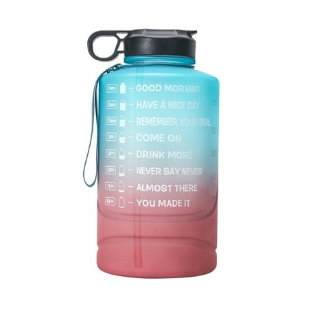 Water Bottle Motivational Time Marker Water Jug Portable Half Gallon Sports Drink Cup with Lid Green Pink
Water Bottle Motivational Time Marker Water Jug Portable Half Gallon Sports Drink Cup with Lid Green Pink