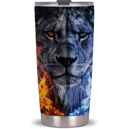 20oz Ice And Fire Lion Tumbler Cup With Lid Stainless Steel Double Wall Vacuum Thermos Insulated Travel Coffee Mug(Ice And Fire Lion Tumbler)One Tumbler Cup
20oz Ice And Fire Lion Tumbler Cup With Lid Stainless Steel Double Wall Vacuum Thermos Insulated Travel Coffee Mug(Ice And Fire Lion Tumbler)One Tumbler Cup
