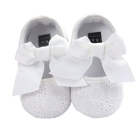 Baby Girl Fashion Embroidered Shoes Soft Sole Toddler Shoes Bow Princess Shoes