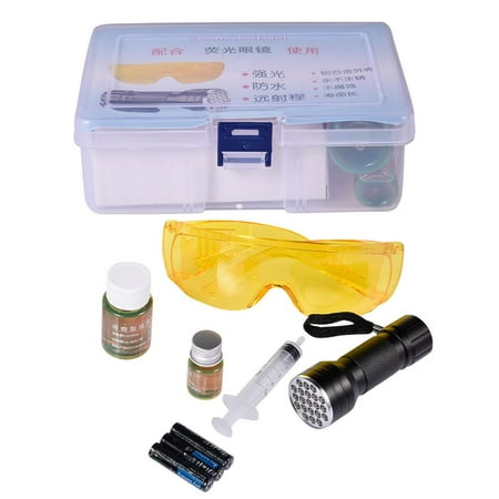 Leak Detector Kit Durable Multifunctional Automotive Air Conditioning Repair Tools LED UV Flashlight Protective Glasses Set
Leak Detector Kit Durable Multifunctional Automotive Air Conditioning Repair Tools LED UV Flashlight Protective Glasses Set