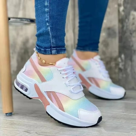 Egmy Women Breathable Sneakers Color Solid Color Shoes Plus Size Fashion Sports Casual Shoes Multicolor 42
Egmy Women Breathable Sneakers Color Solid Color Shoes Plus Size Fashion Sports Casual Shoes Multicolor 42